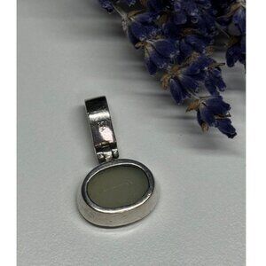 925 STERLING SILVER NEPHRITE PENDANT